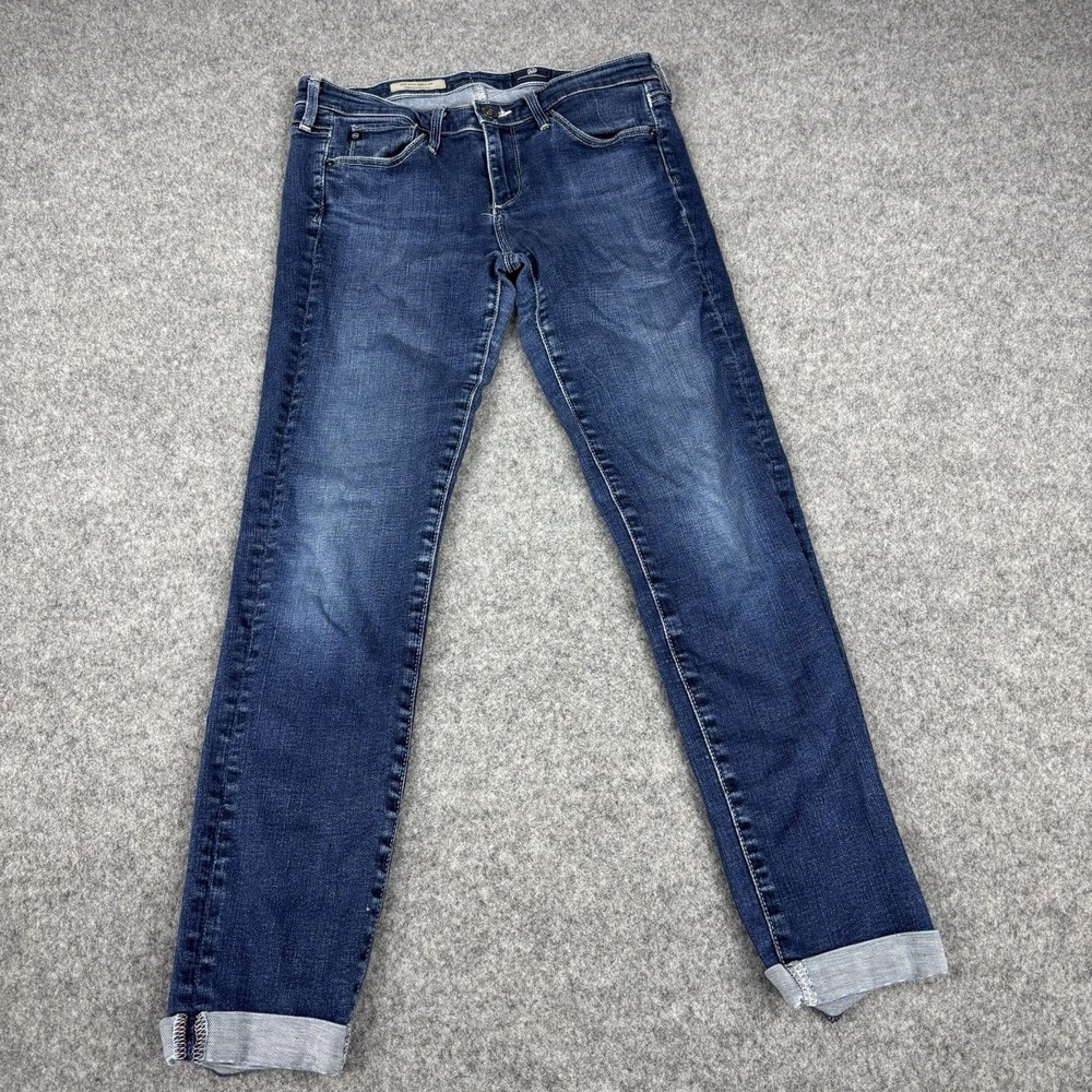 AG Adriano Goldschmied Stilt Roll Up Jeans Womens 26 Cigarette Stretch Denim EUC